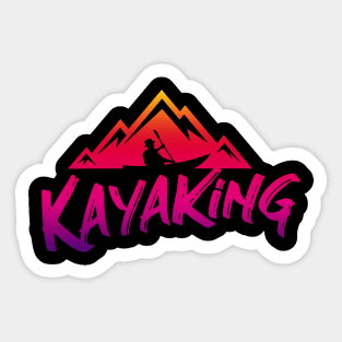 kayaking Sticker